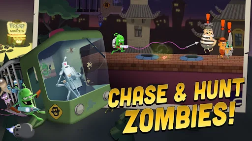 Descarga Zombie Catchers: Caza Zombis y Crea Jugos Increíbles - Screenshot 1