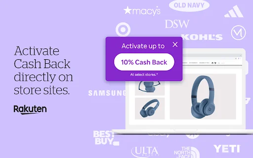 Rakuten: Obtén Cash Back y Ahorra en tus Compras Online - Screenshot 1