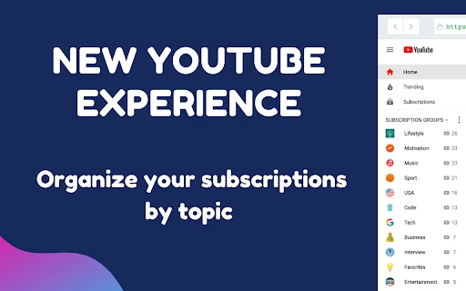 PocketTube: Organiza tus suscripciones de YouTube fácilmente - Screenshot 1