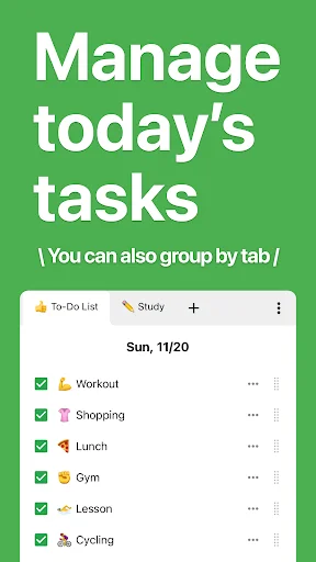 Daily Checklist – Administra tus tareas y aumenta tu productividad - Screenshot 1