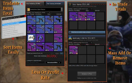 CS2 Trader: Optimiza tus intercambios en Steam y gana más dinero - Screenshot 2