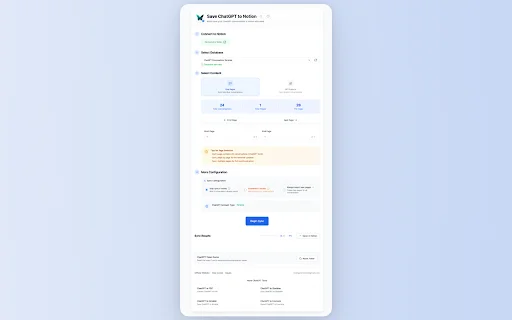 Save ChatGPT to Notion: Exporta tus chats fácilmente - Screenshot 4