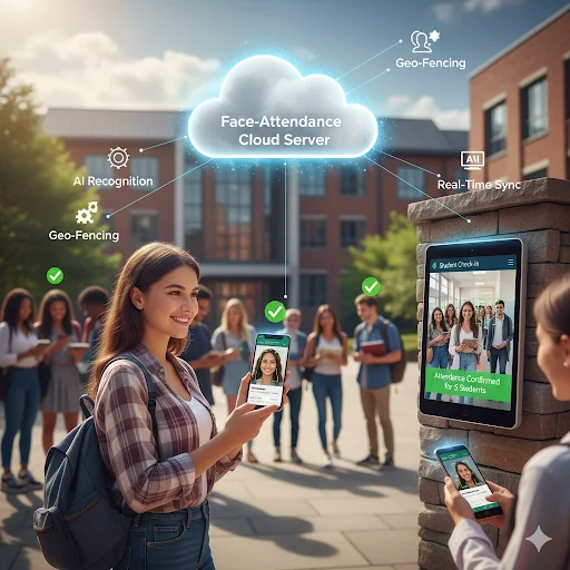 Mobile Face Attendance: Registro de Asistencia con Reconocimiento Facial - Screenshot 4