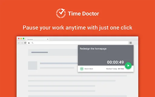 Time Doctor Chrome: Rastreo de Tiempo para Jira y Asana - Screenshot 3