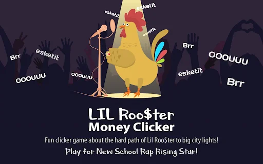 Lil Rooster Money Clicker: ¡Conviértete en Rapero y Gana Dinero! - Screenshot 1