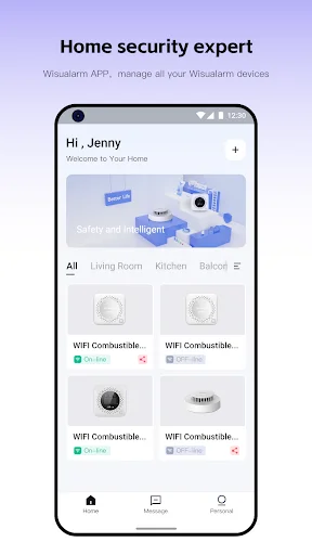 Descargar Wisualarm Gratis – Tu Solución Inteligente de Seguridad - Screenshot 1