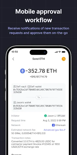Descargar MPCVault: Billetera Cripto Multisig para Equipos - Screenshot 4