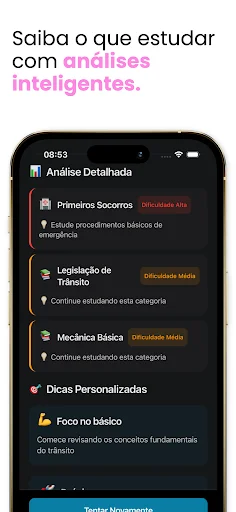 Simulado Detran 2026: Prepárate para tu examen de conducir - Screenshot 3