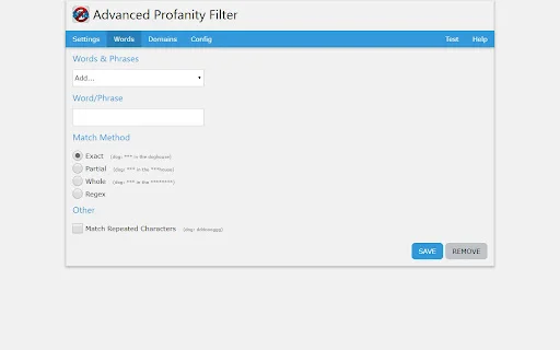 Advanced Profanity Filter: Filtra lenguaje ofensivo al navegar - Screenshot 2