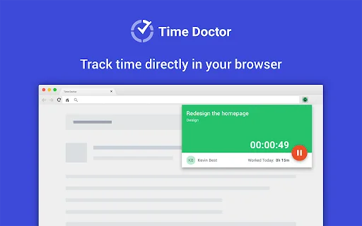 Time Doctor Chrome: Rastreo de Tiempo para Jira y Asana - Screenshot 2