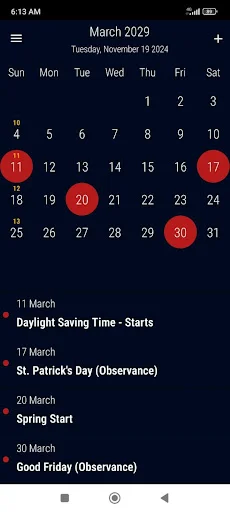 Descargar US Calendar 2026: Calendario con Festivos y Recordatorios - Screenshot 5