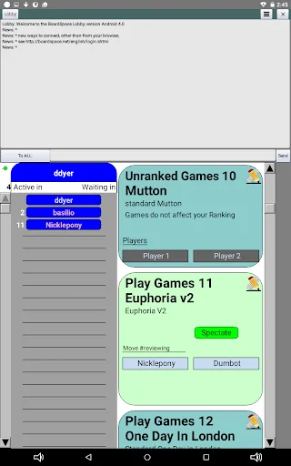 Boardspace.net: Más de 100 Juegos de Mesa Gratis y Online - Screenshot 8