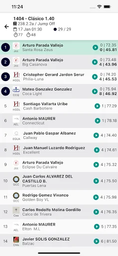 Equestrian Digital: Resultados y Listas de Salto en Vivo - Screenshot 4