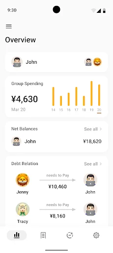 Descarga Bill Bear Gratis – Gestiona tus Gastos Compartidos Fácilmente - Screenshot 17