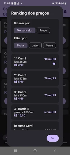 Calculadora de Cerveja: Ahorra Dinero en tus Compras de Cerveza - Screenshot 4