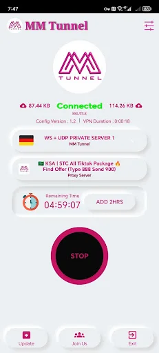 Descargar MM Tunnel APK v1.31 – VPN Rápida y Segura Gratis - Screenshot 2