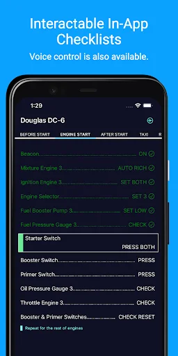 Descarga SimFly Pad: Listas de Chequeo para Vuelos de Simulación - Screenshot 1