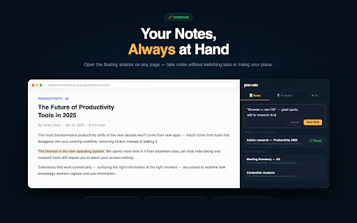 ProNoto: Teleprompter y Resumen IA – Extensión Chrome Productiva - Screenshot 5
