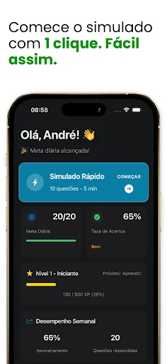 Simulado Detran 2026: Prepárate para tu examen de conducir - Screenshot 2