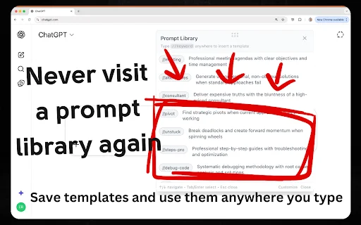 PromptSloth: Mejora tus prompts de IA con un clic – Extensión Chrome - Screenshot 2