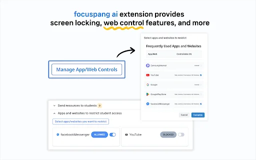 Descarga Focuspang para Chromebook: Control Escolar y Gestión Web - Screenshot 1