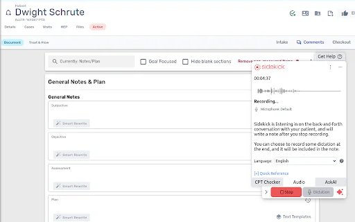 Prompt Sidekick: Optimiza tus notas clínicas y facturación médica - Screenshot 1
