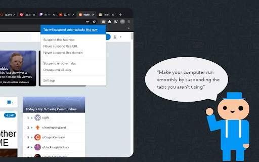 The Great Suspender Reloaded: Ahorra RAM y Optimiza Chrome - Screenshot 1