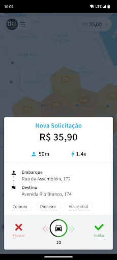 Descarga Tkx Motorista – La App Segura para Conductores Profesionales - Screenshot 3