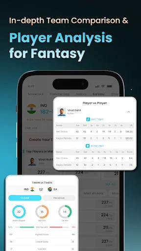 Cricket LineX: Marcador de Cricket en Vivo y Resultados Rápidos - Screenshot 4