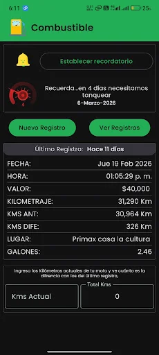 Historial Moto Mantenimiento: Controla tu kilometraje y servicios - Screenshot 7