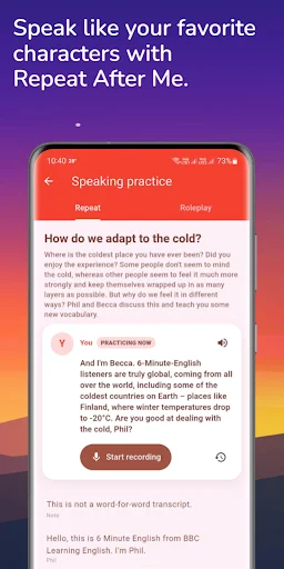 Descarga Learning English – 6 minutos: Mejora tu Inglés con IA - Screenshot 15