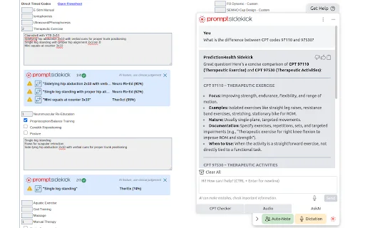 Prompt Sidekick: Optimiza tus notas clínicas y facturación médica - Screenshot 2