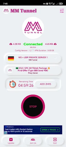 Descargar MM Tunnel APK v1.31 – VPN Rápida y Segura Gratis - Screenshot 3