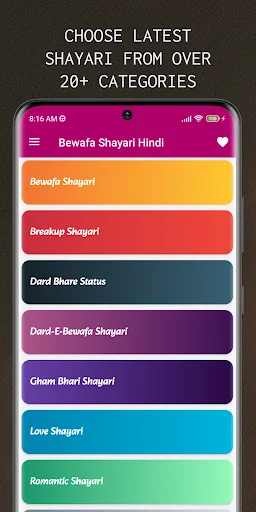 Descargar Bewafa Shayari Hindi – Poesía Sad y Estados de Dolor - Screenshot 9