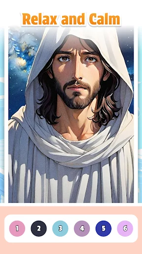 Descargar Hallow Color: Pintar por Números Espiritual y Relajante - Screenshot 7