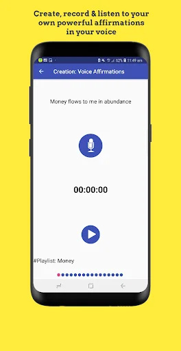 Creation – Voice Affirmations: Graba y escucha tus afirmaciones - Screenshot 3