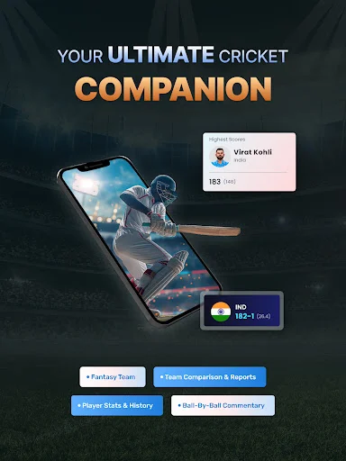 Cricket LineX: Marcador de Cricket en Vivo y Resultados Rápidos - Screenshot 9