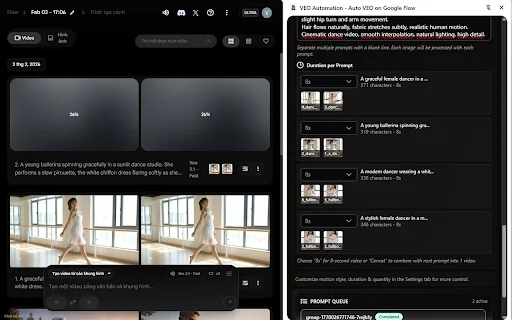 VEO Automation: Automatiza Google Flow y Crea Contenido a Escala - Screenshot 2