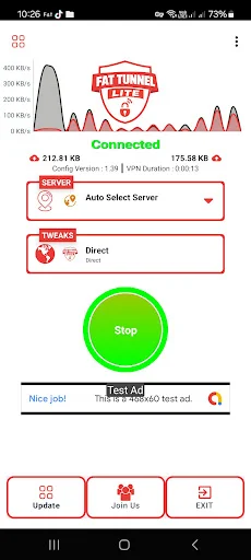 Descargar Fat Tunnel Lite: VPN Rápida y Segura para Android - Screenshot 1