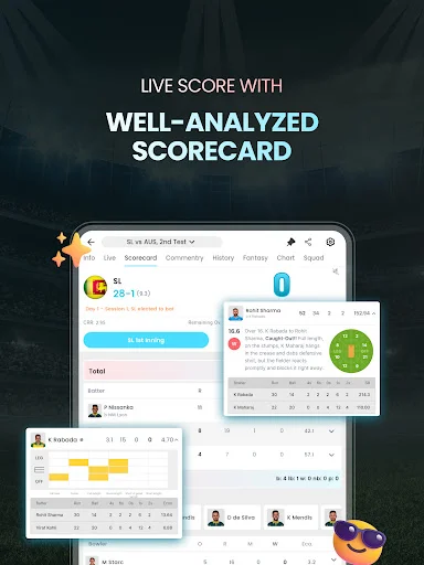 Cricket LineX: Marcador de Cricket en Vivo y Resultados Rápidos - Screenshot 12