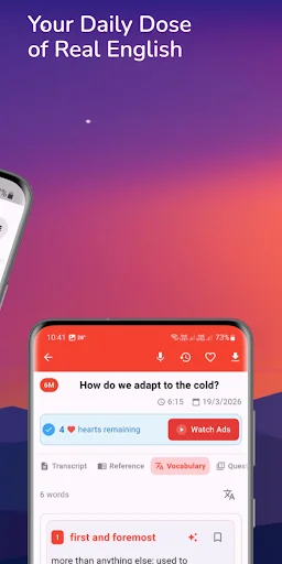 Descarga Learning English – 6 minutos: Mejora tu Inglés con IA - Screenshot 2