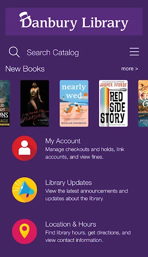 Descarga Danbury Library: Gestiona tus libros y cuenta fácilmente - Screenshot 1