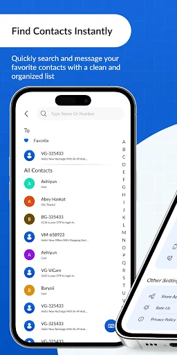 Descargar Messages: SMS y Chat Manager – SMS Seguro y Rápido - Screenshot 4