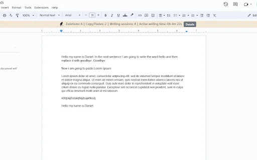 Revision History: Monitorea el Proceso de Escritura en Google Docs - Screenshot 1