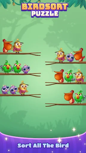 Descargar Bird Sort: Color Puzzle Master – Juego de Lógica Gratis - Screenshot 1